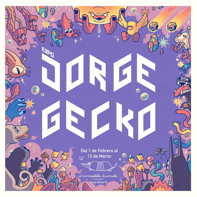 Exposición de Jorge Gecko en El Armadillo Ilustrado